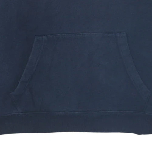 GAP Men's Blue Pullover Hoodie Medium Fleece Logo Sweatshirt - Image 7