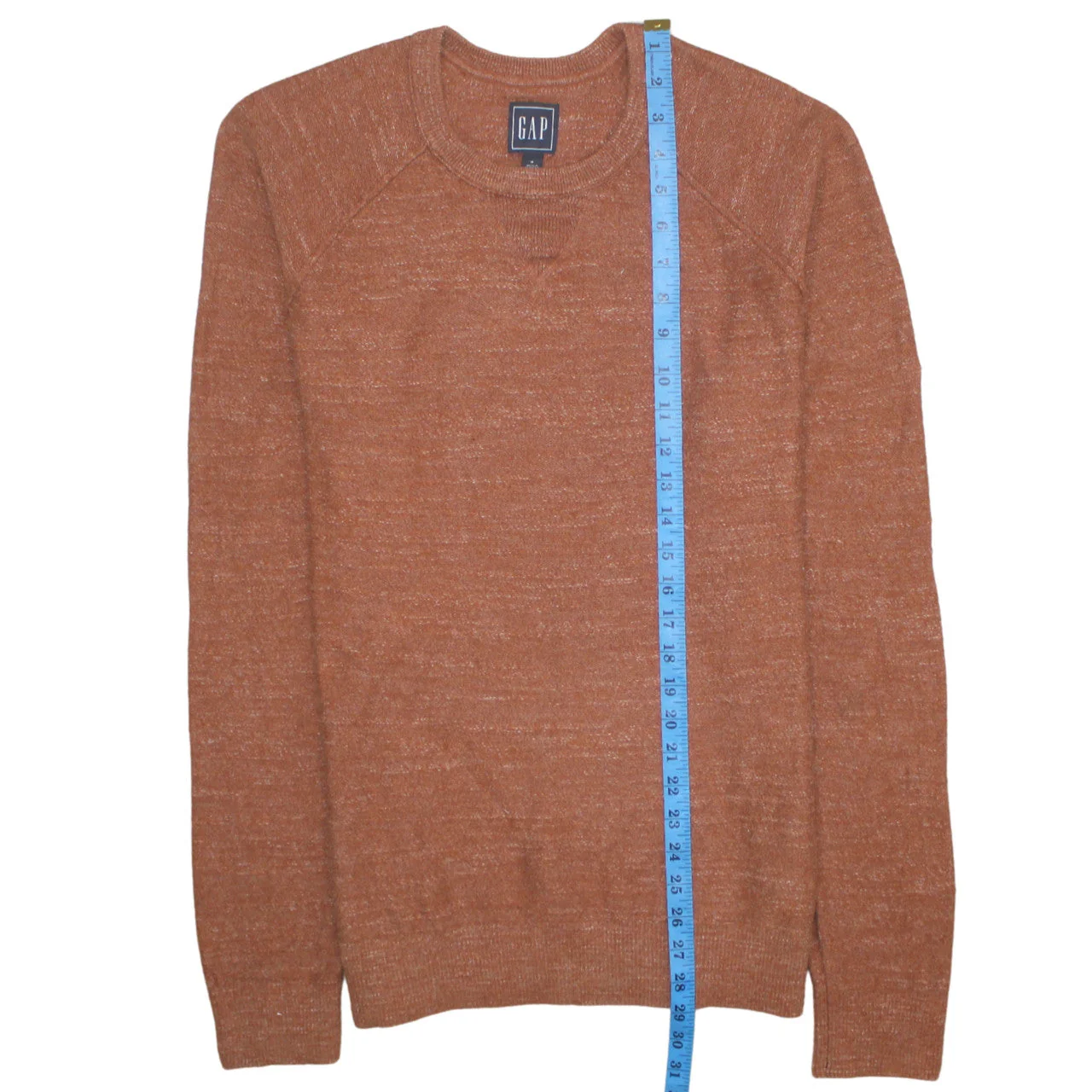 GAP Men's Brown Cotton Crew Neck Pullover Jumper Size M - Image 3