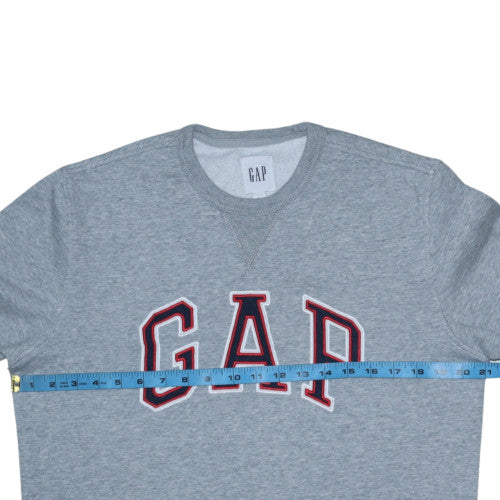 GAP Men's Grey Crew Neck Logo Pullover Sweatshirt Size S - Image 3