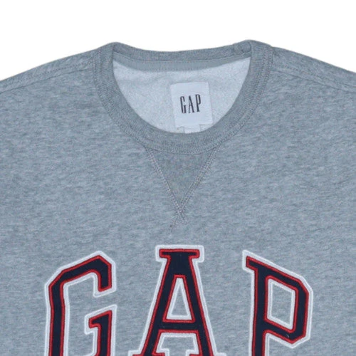 GAP Men's Grey Crew Neck Logo Pullover Sweatshirt Size S - Image 7