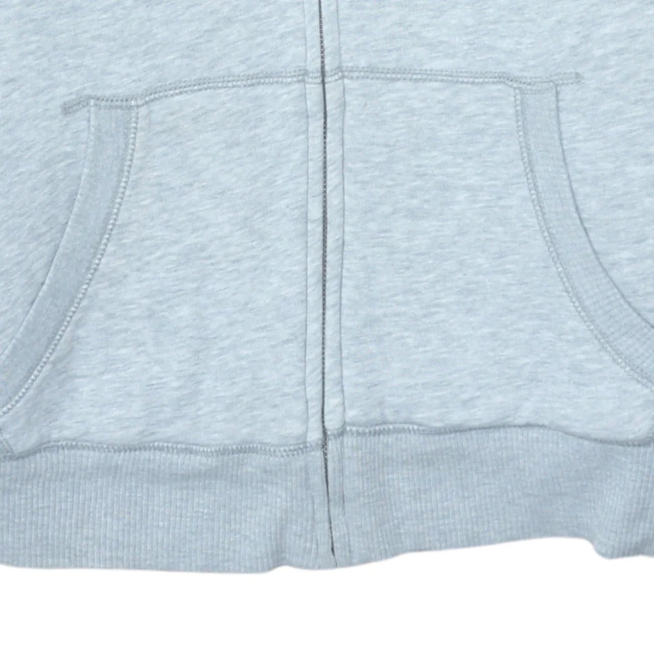 GAP Men's Grey Full Zip Hoodie M Fleece Lined Classic Logo - Image 7