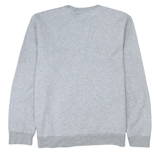 GAP Men's Grey Logo Crew Neck Sweatshirt L Classic Fit - Image 4