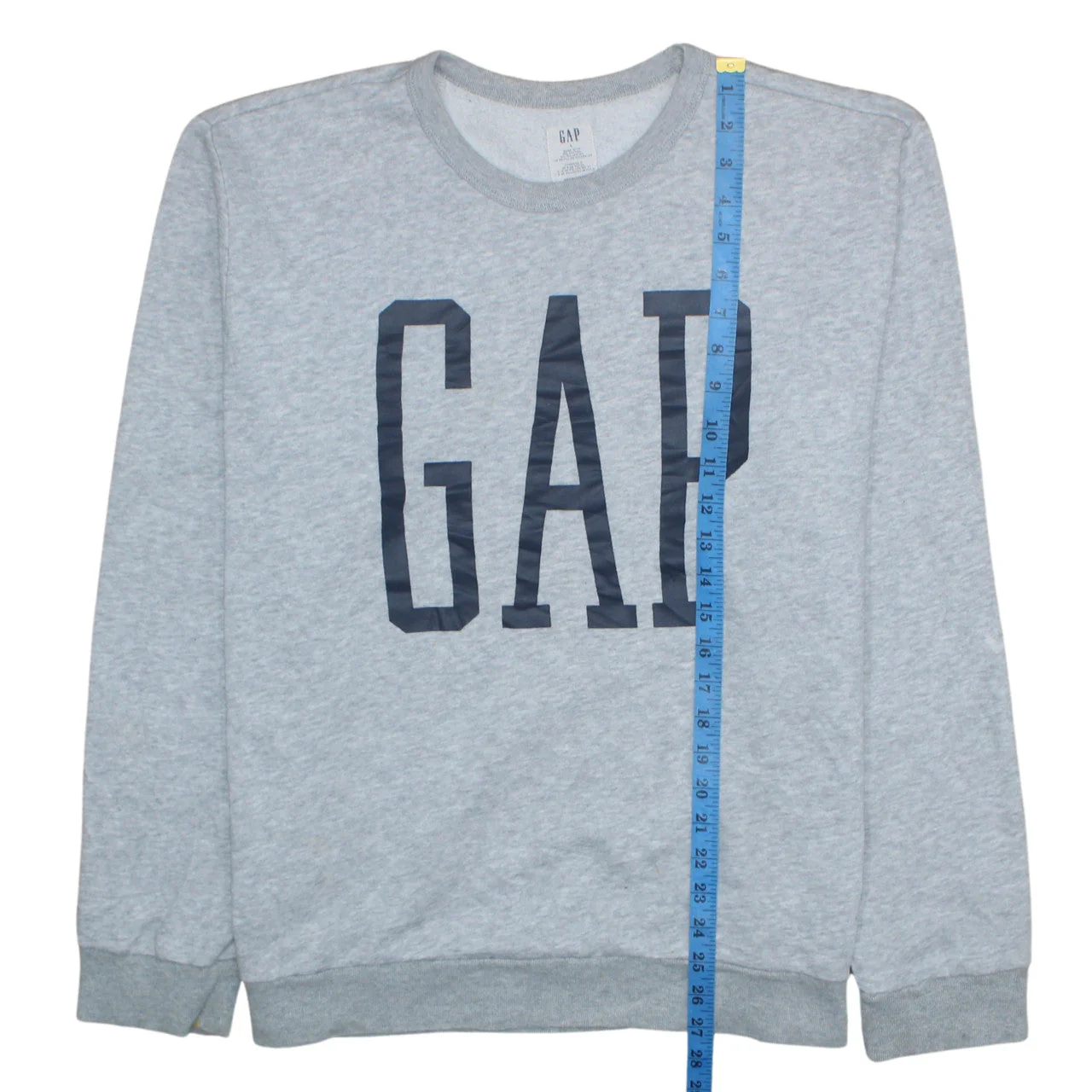 GAP Men's Grey Logo Pullover Sweatshirt L Regular Fit - Image 2