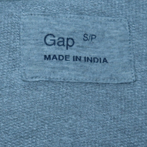GAP Men's Grey Pullover Hoodie Small Cotton Logo Style - Image 5