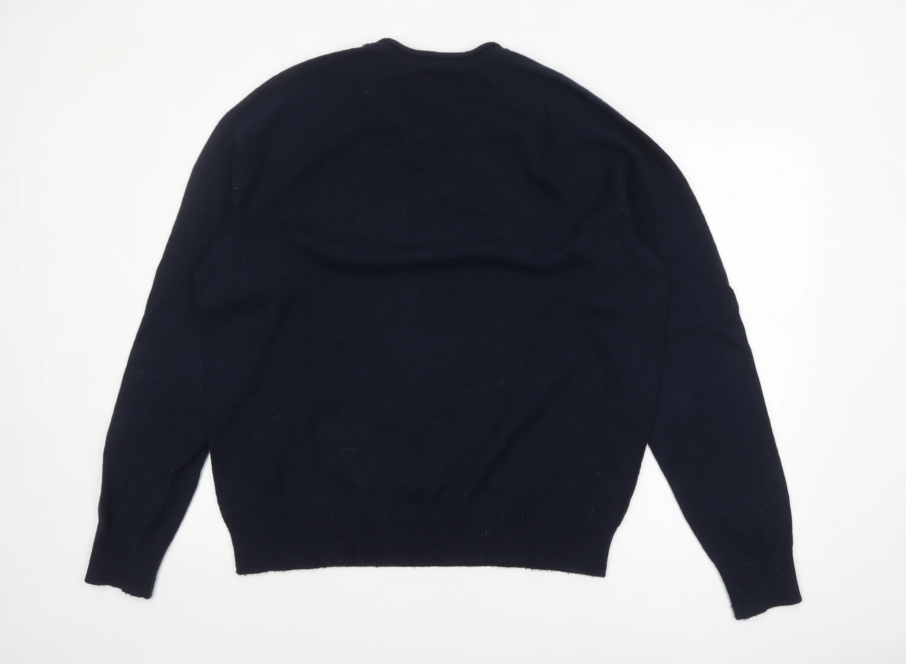 GAP Men's Navy Blue XL Crew Neck Wool Cotton Pullover Jumper - Image 3