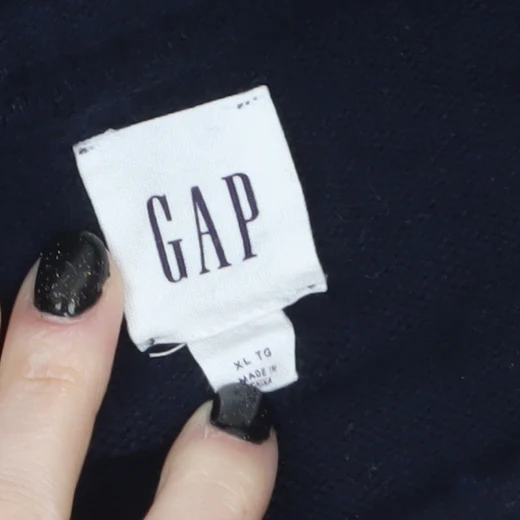 GAP Men's Navy Blue XL Crew Neck Wool Cotton Pullover Jumper - Image 5