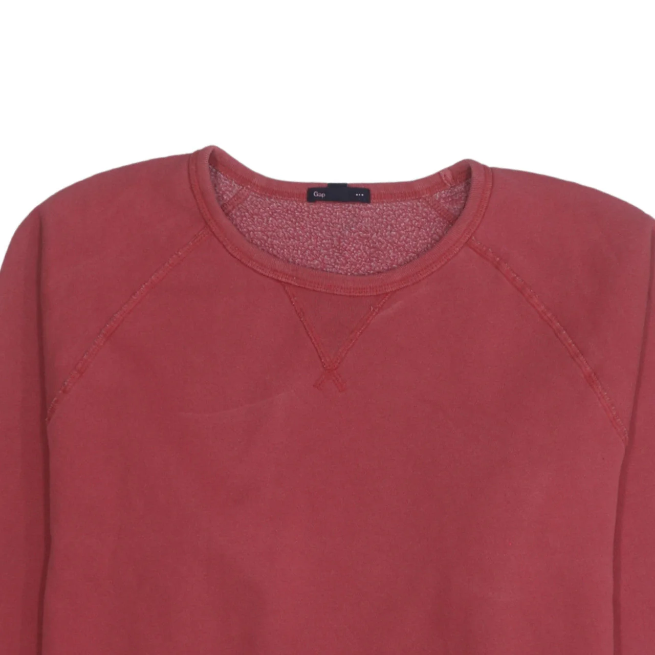 Gap Men's Red Cotton Blend Crew Neck Pullover Sweatshirt M - Image 8