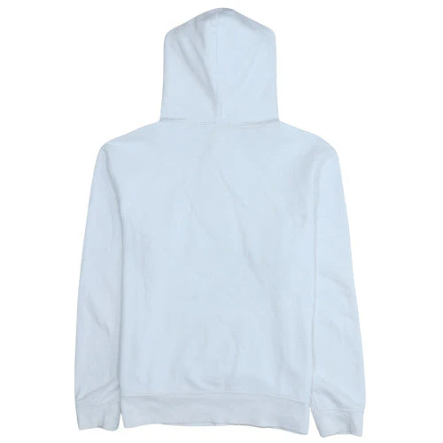 GAP Mens White Pullover Hoodie M Logo Fleece Sweatshirt - Image 4
