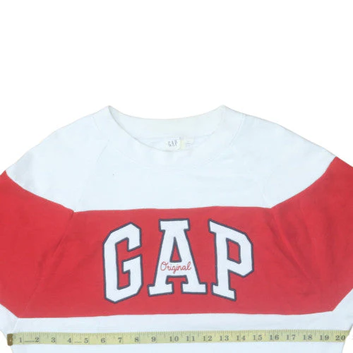 GAP Men's White Red Logo Sweatshirt XS Pullover Crew Neck - Image 3