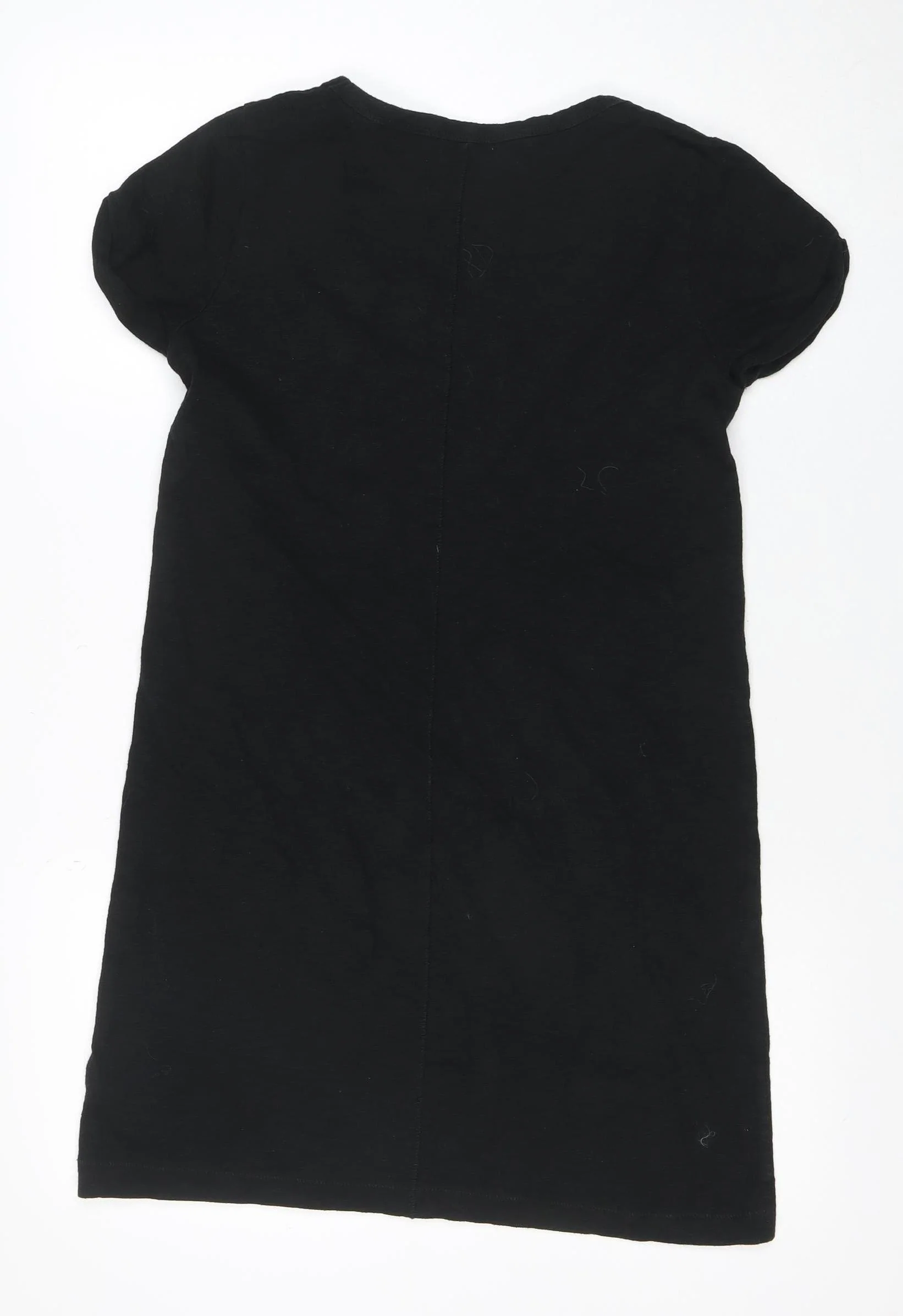 GAP Women Black Short Sleeve T-Shirt Dress Size S - Image 3