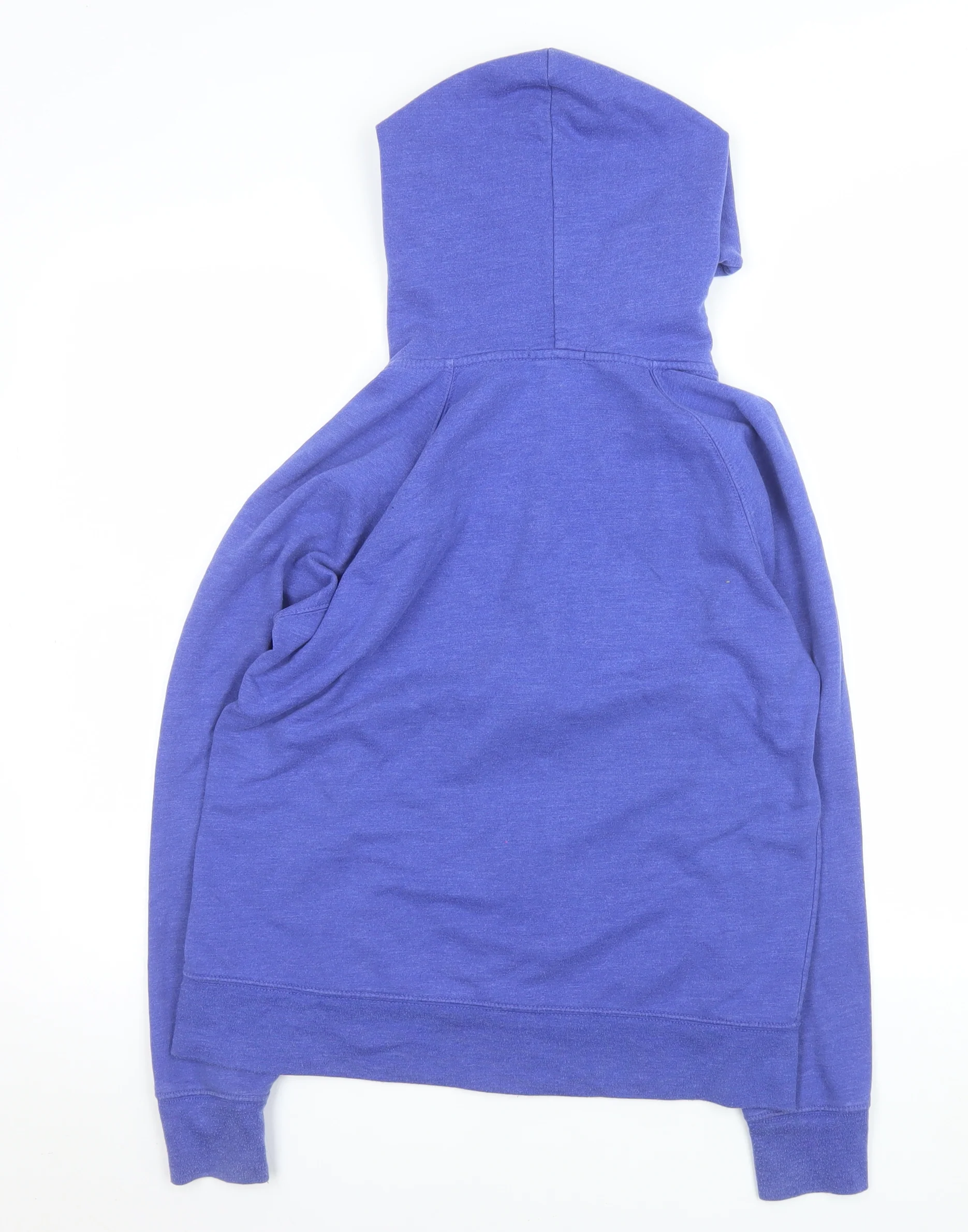 GAP Women Blue Logo Hooded Full Zip Basic Jacket Size L - Image 3