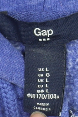 GAP Women Blue Logo Hooded Full Zip Basic Jacket Size L - Image 4