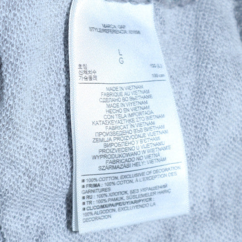 GAP Women Grey Full Zip Hoodie L Cotton Casual Sweatshirt - Image 6