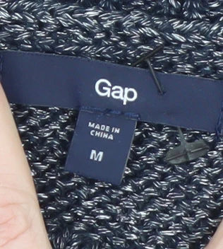 Gap Women Grey Knit Crew Neck Pullover Jumper Size M Acrylic Blend - Image 4