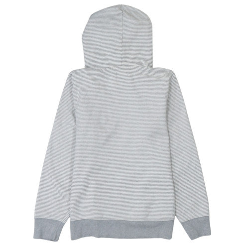 GAP Women Grey Striped Pullover Hoodie M Hooded Casual Sweatshirt - Image 4