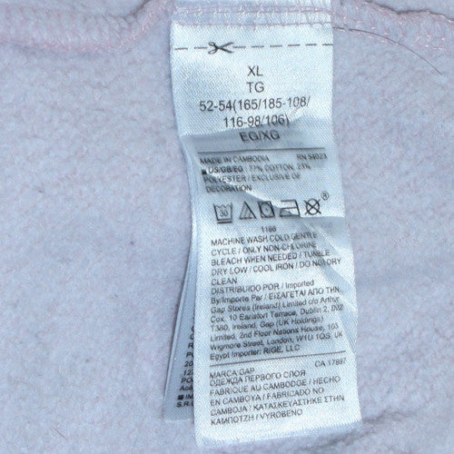 GAP Women Pink XL Pullover Sweatshirt with Logo Embroidery - Image 5