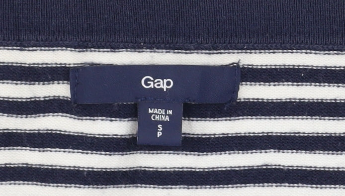 Gap Women’s Blue Striped Scoop Neck Cotton Knit Long Sleeve Jumper Size S - Image 4