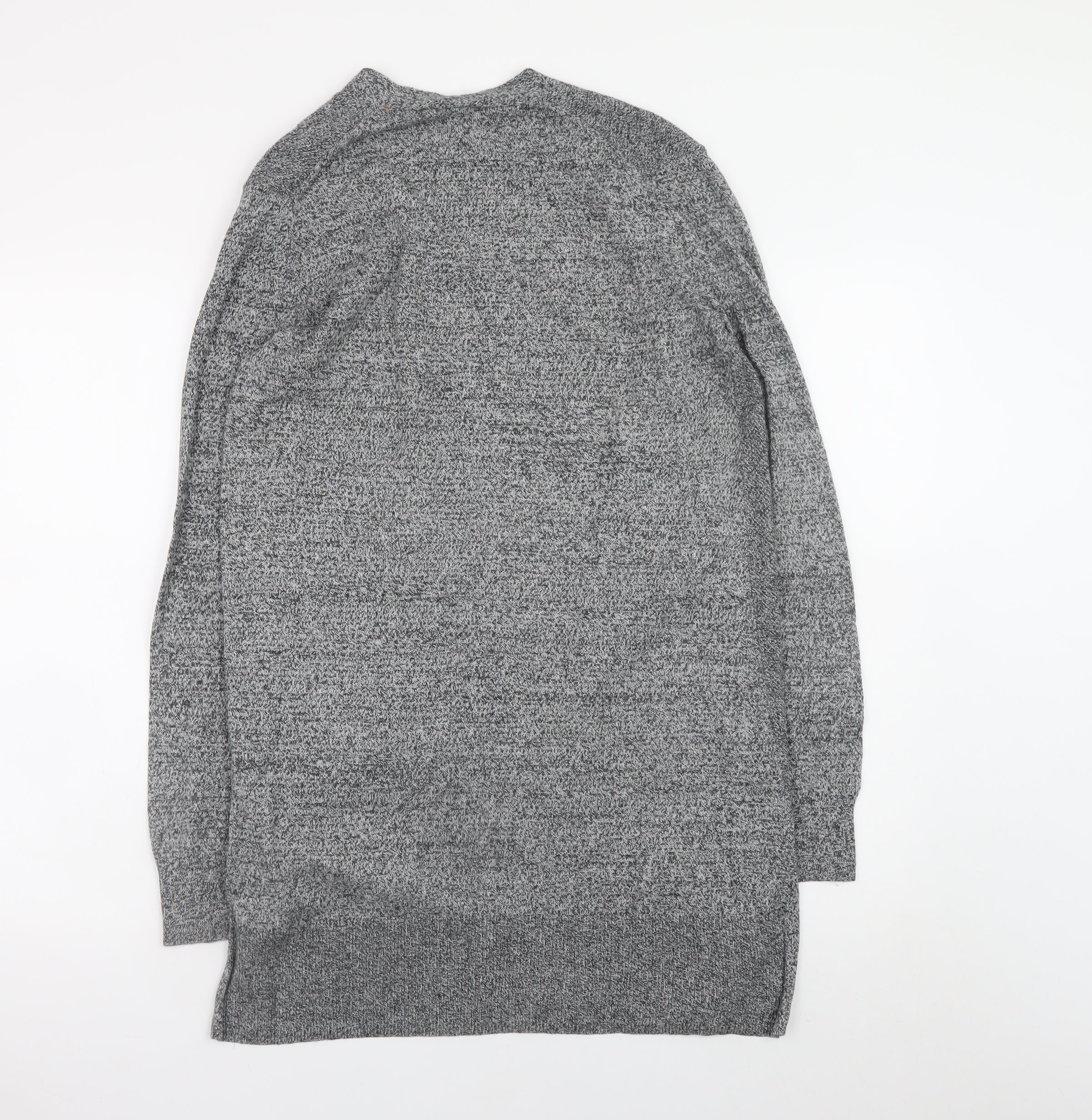 GAP Women’s Grey Cotton Open Knit Long Sleeve Cardigan XS - Image 3