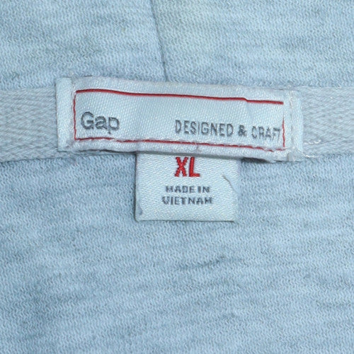 Gap Women’s Light Grey Full Zip Hoodie XL Cotton Blend Casual - Image 6