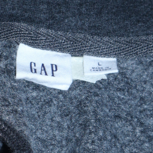 GAP Women's Black Full Zip Hoodie L Cotton Blend Casual - Image 5