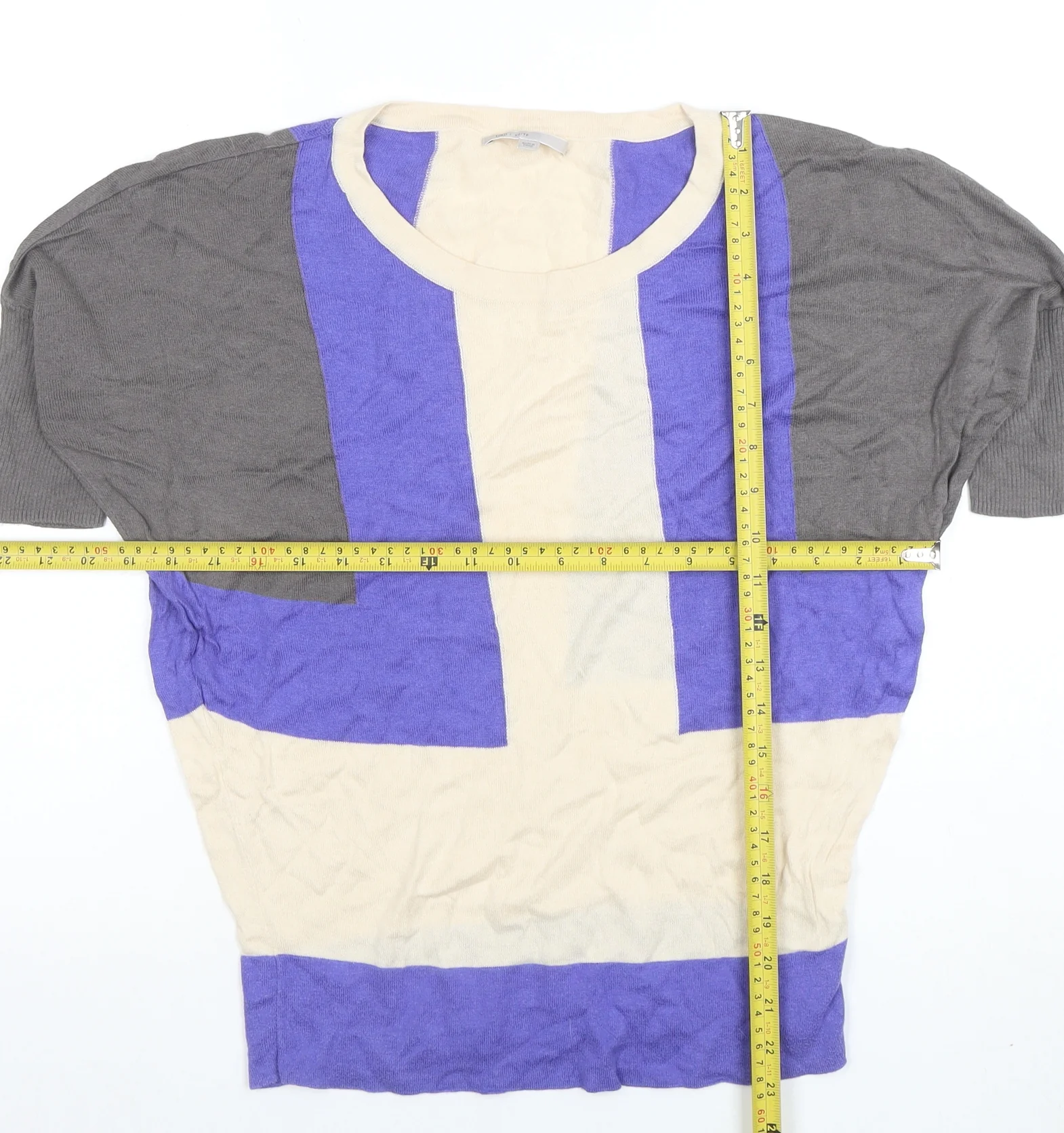 Gap Women's Multicoloured XS Colourblock Short Sleeve T-Shirt - Image 2
