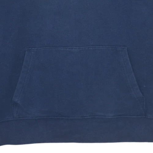 GAP Womens Navy Blue Pullover Hoodie L Logo Design Cotton Blend - Image 7