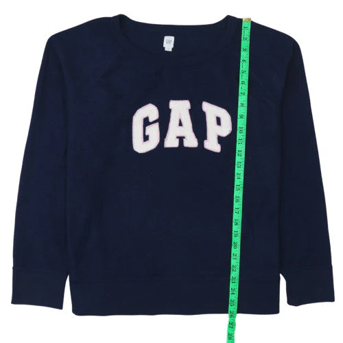 GAP Womens Navy Blue XL Cotton Blend Pullover Sweatshirt - Image 2