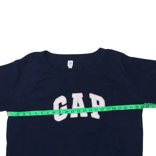 GAP Womens Navy Blue XL Cotton Blend Pullover Sweatshirt - Image 3