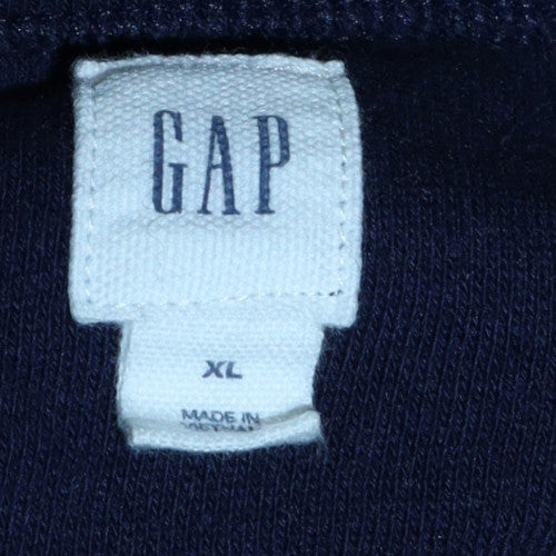 GAP Womens Navy Blue XL Cotton Blend Pullover Sweatshirt - Image 5
