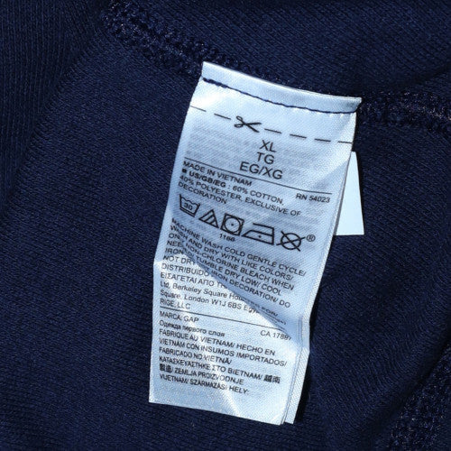 GAP Womens Navy Blue XL Cotton Blend Pullover Sweatshirt - Image 6