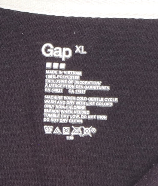 GAP Women's Purple Fleece 1/4 Zip Pullover Sweatshirt Size XL - Image 4