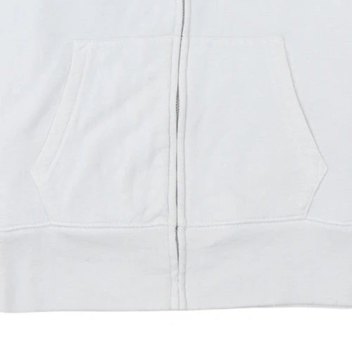 GAP Women's White Full Zip Hoodie XS Cotton Blend Logo Casual - Image 7