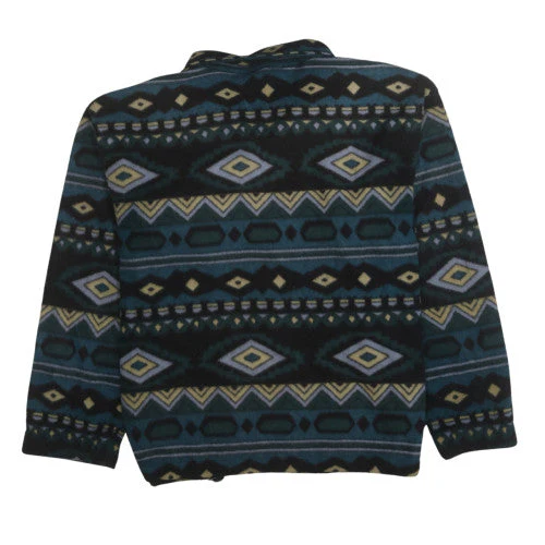 Gelert Men's Blue Geometric Fleece Jacket Size S Outdoor Casual - Image 4