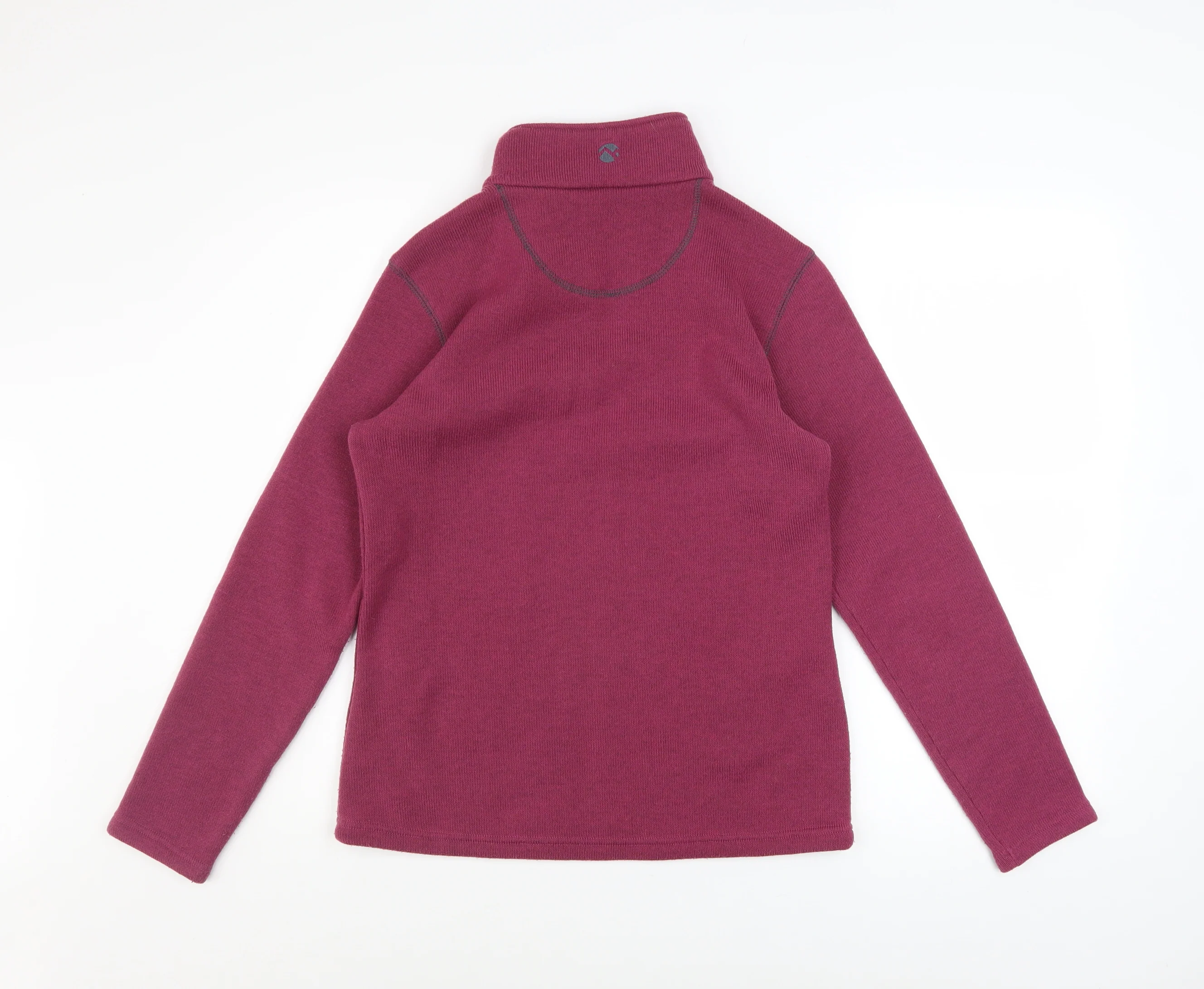 Gelert Women’s Purple 1/2 Zip Fleece Pullover Sweatshirt Size 10 - Image 3