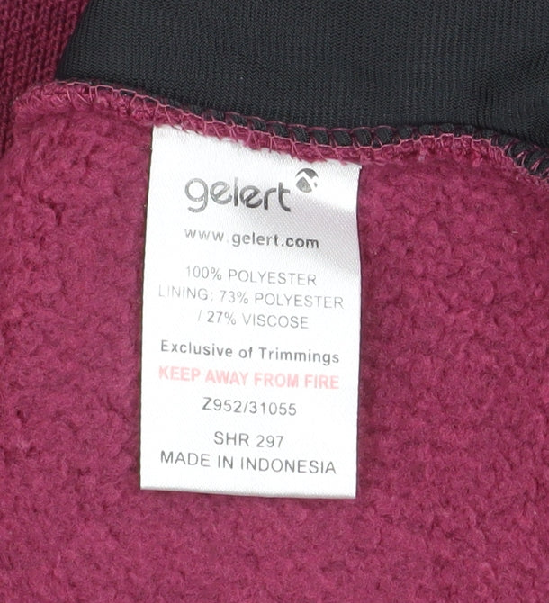 Gelert Women’s Purple 1/2 Zip Fleece Pullover Sweatshirt Size 10 - Image 5
