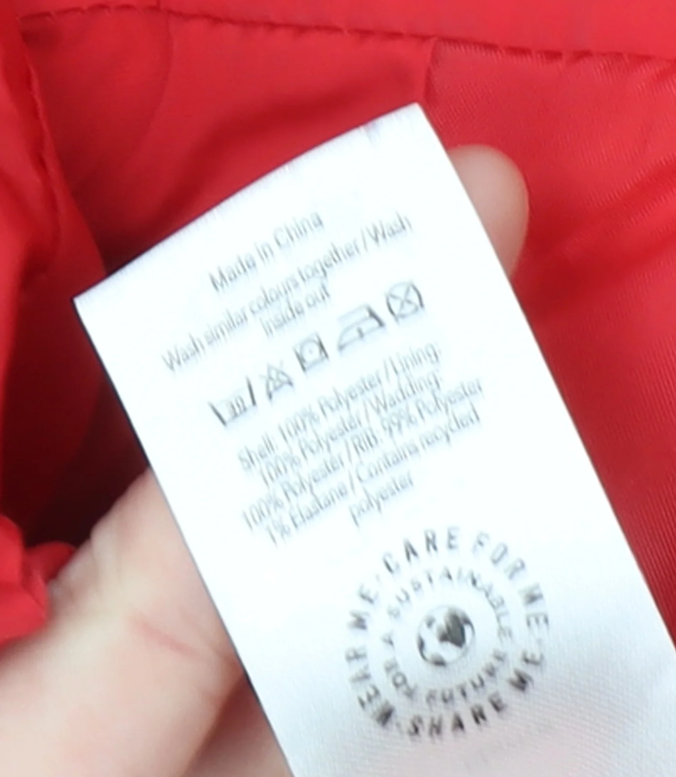 George Girls Red Puffer Jacket 11-12 Years Hooded Winter Coat - Image 5