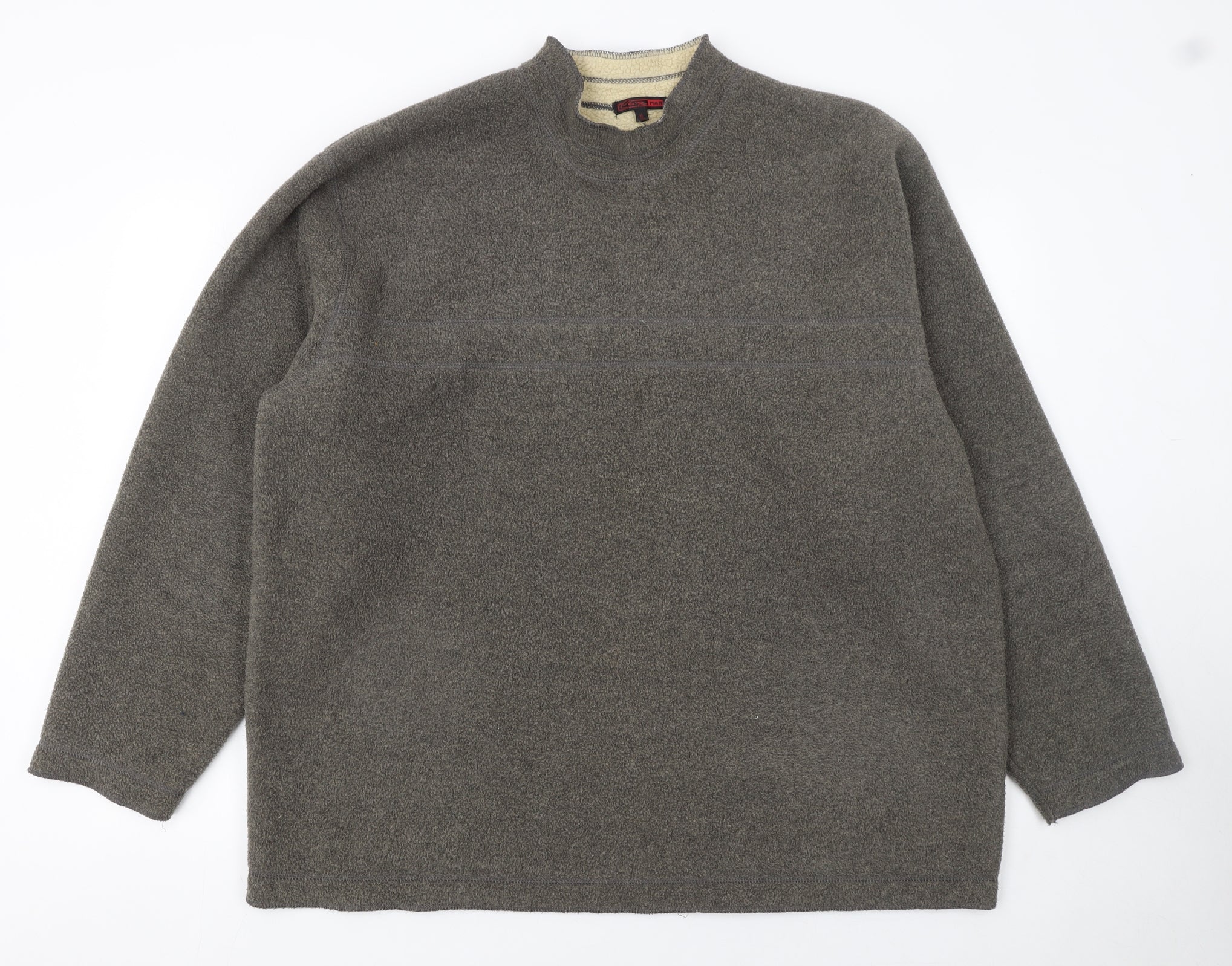 George Men’s Grey Fleece Pullover Sweatshirt XL Regular Fit