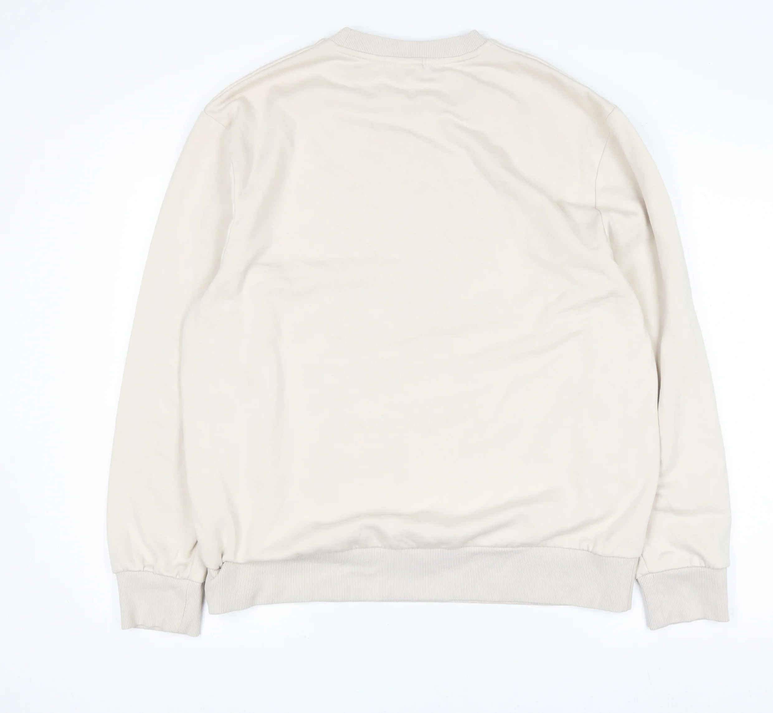 George Women Beige Mickey Mouse Winter Club Pullover Sweatshirt L - Image 3