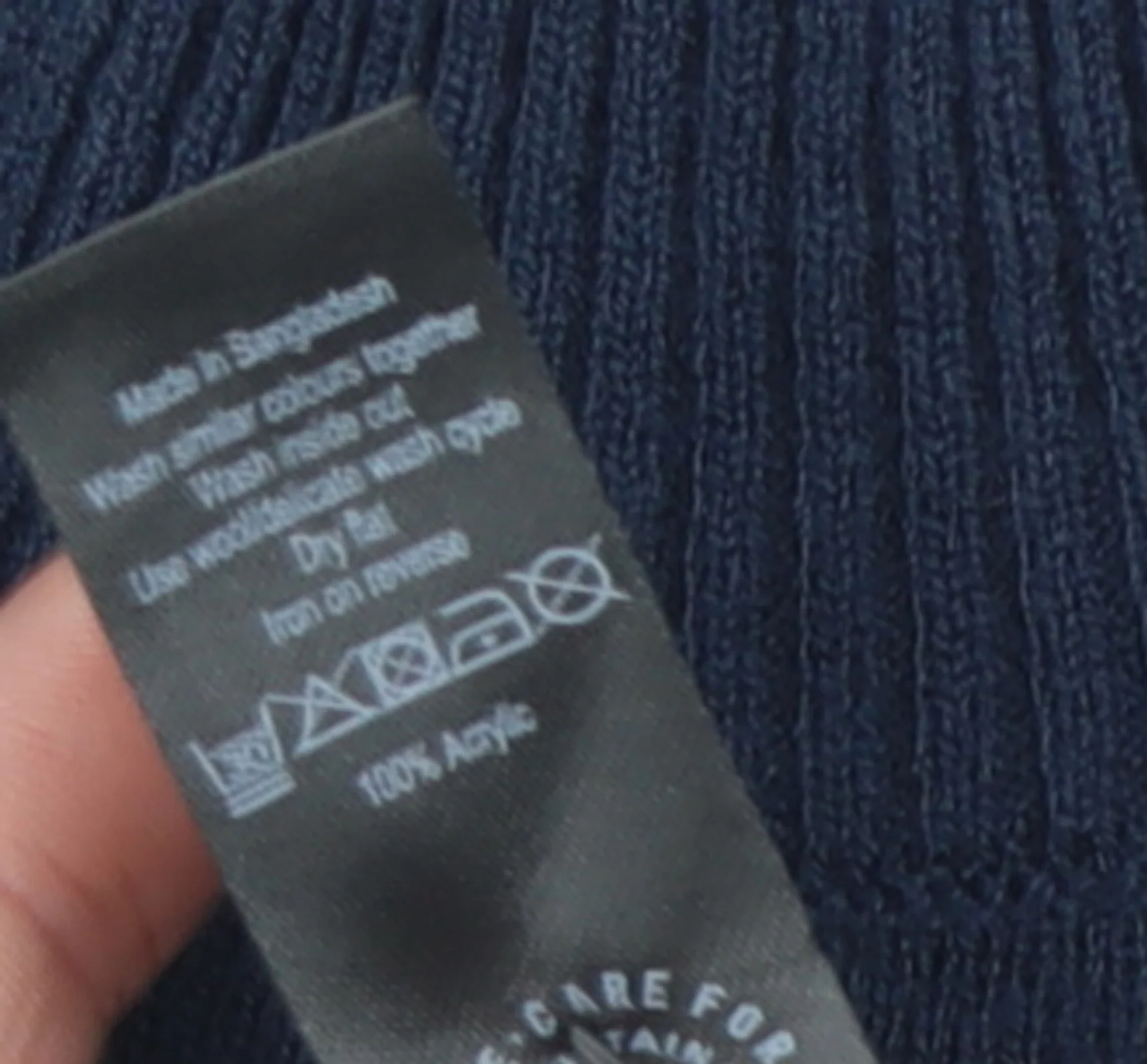 George Women’s Blue Striped Mock Neck Pullover Jumper XS - Image 5