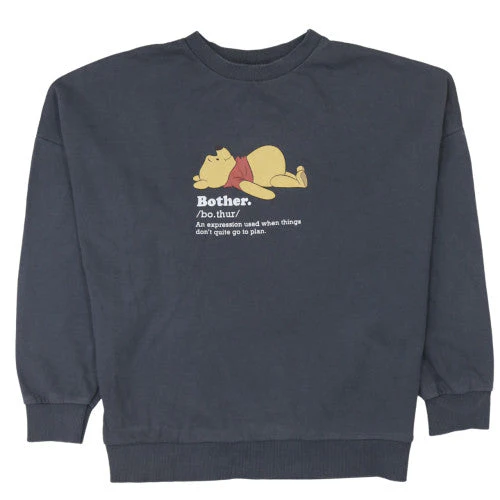 George Women’s Charcoal Winnie the Pooh Sweatshirt M 12-14 Graphic Pullover