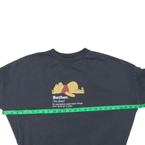 George Women’s Charcoal Winnie the Pooh Sweatshirt M 12-14 Graphic Pullover - Image 2