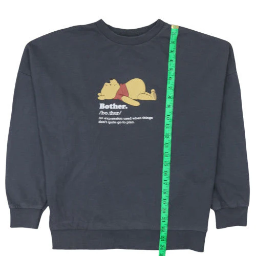George Women’s Charcoal Winnie the Pooh Sweatshirt M 12-14 Graphic Pullover - Image 3