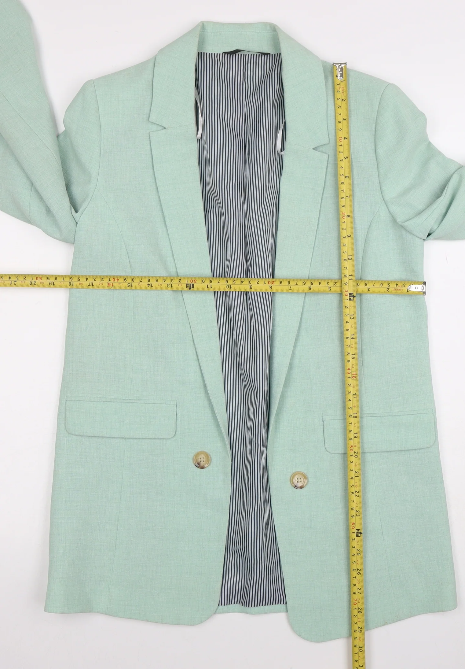 George Women’s Mint Green Single Breasted Blazer Size 8 - Image 2