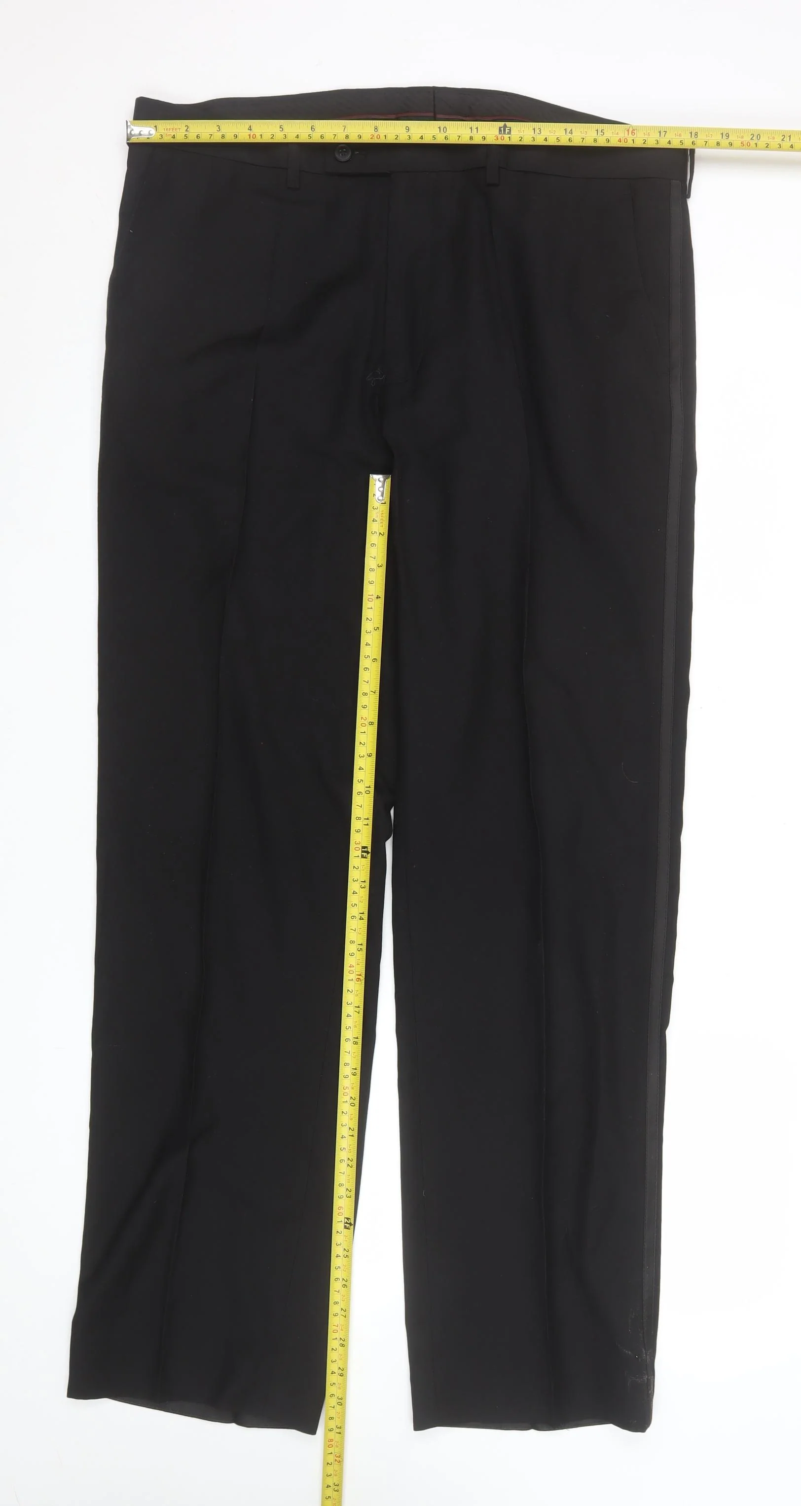 George Women's Black 36in Waist Dress Pants Trousers - Image 2