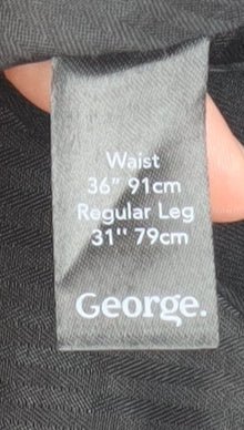 George Women's Black 36in Waist Dress Pants Trousers - Image 5