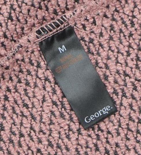 George Women's Pink Long Sleeve Knit Open Cardigan M - Image 4