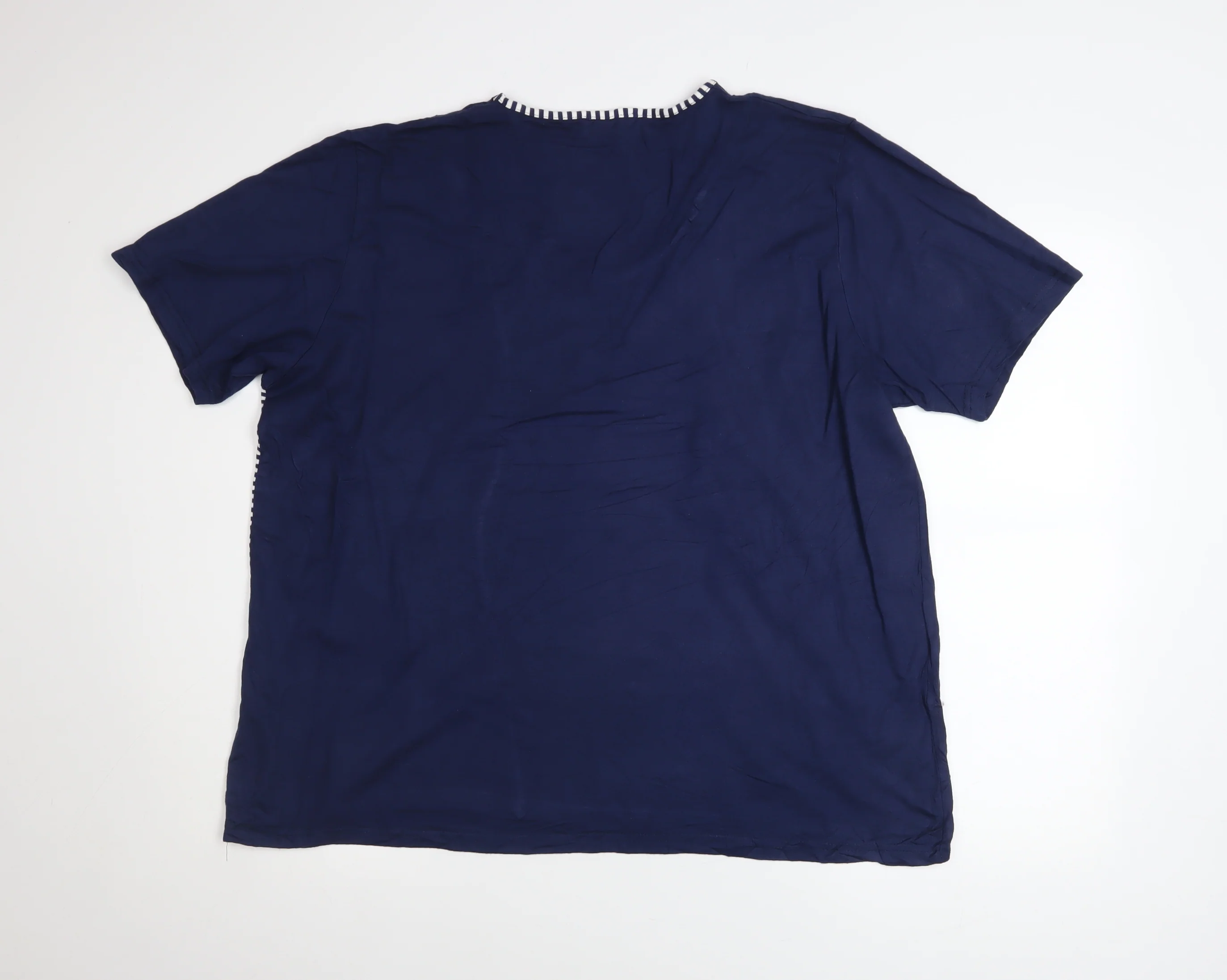 Georgina B Women’s Blue Striped Relaxed Fit Plus Size T-Shirt - Image 3