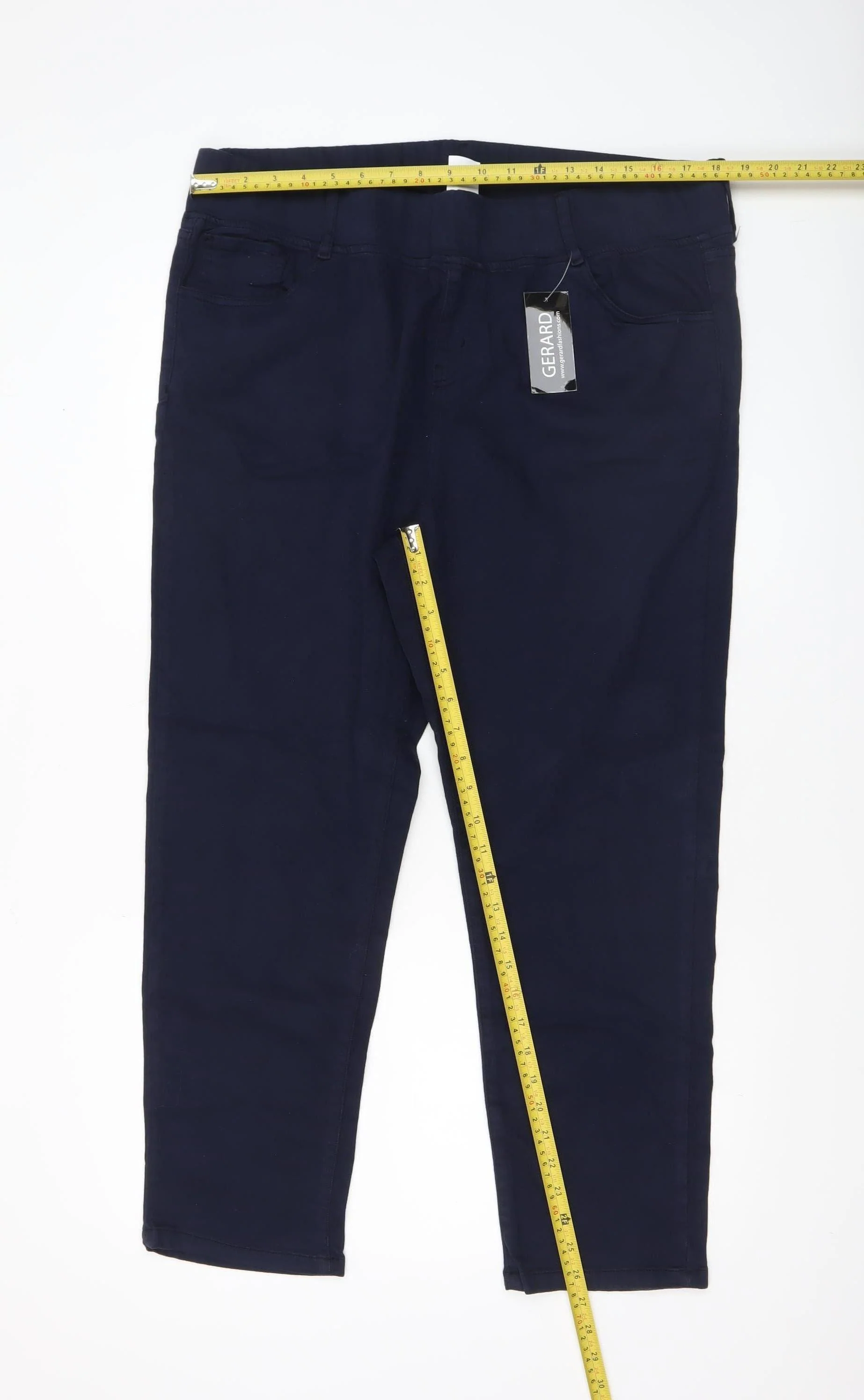 Gerard Womens Blue Cotton Stretch Jegging Trousers Size 18 - Image 2