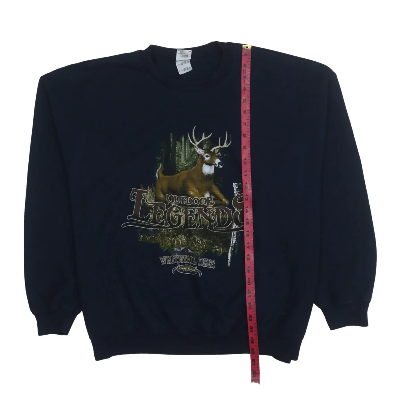 Gildan Heavy Blend Womens Navy XL Pullover Sweatshirt Deer Graphic - Image 2