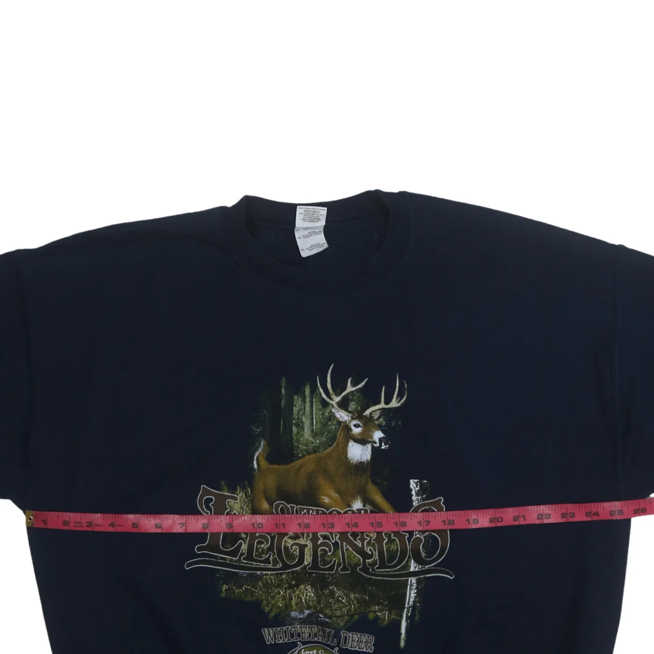 Gildan Heavy Blend Womens Navy XL Pullover Sweatshirt Deer Graphic - Image 3